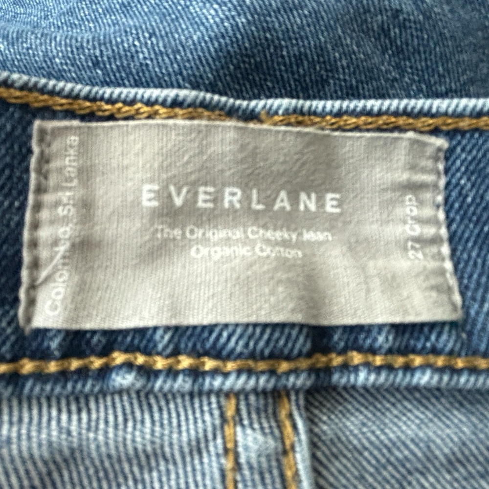 Everlane Original Cheeky Jean - Crop Raw Hem - Size 27 - Picture 12 of 13